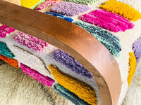 Custom Colorful moroccan walnut wood Chair