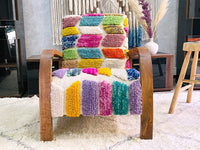 Custom Colorful moroccan walnut wood Chair