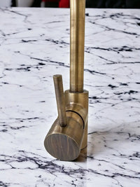 Versatile single-hole unlacquered Brass faucet #04