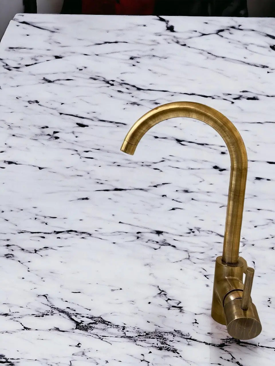 Versatile single-hole unlacquered Brass faucet #04