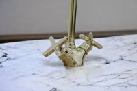 Handmade Brass Countertop Faucet Unlacquered Patina Finish #06