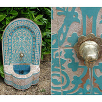 Morocco Mosaic Fountain Asfor Light Blue