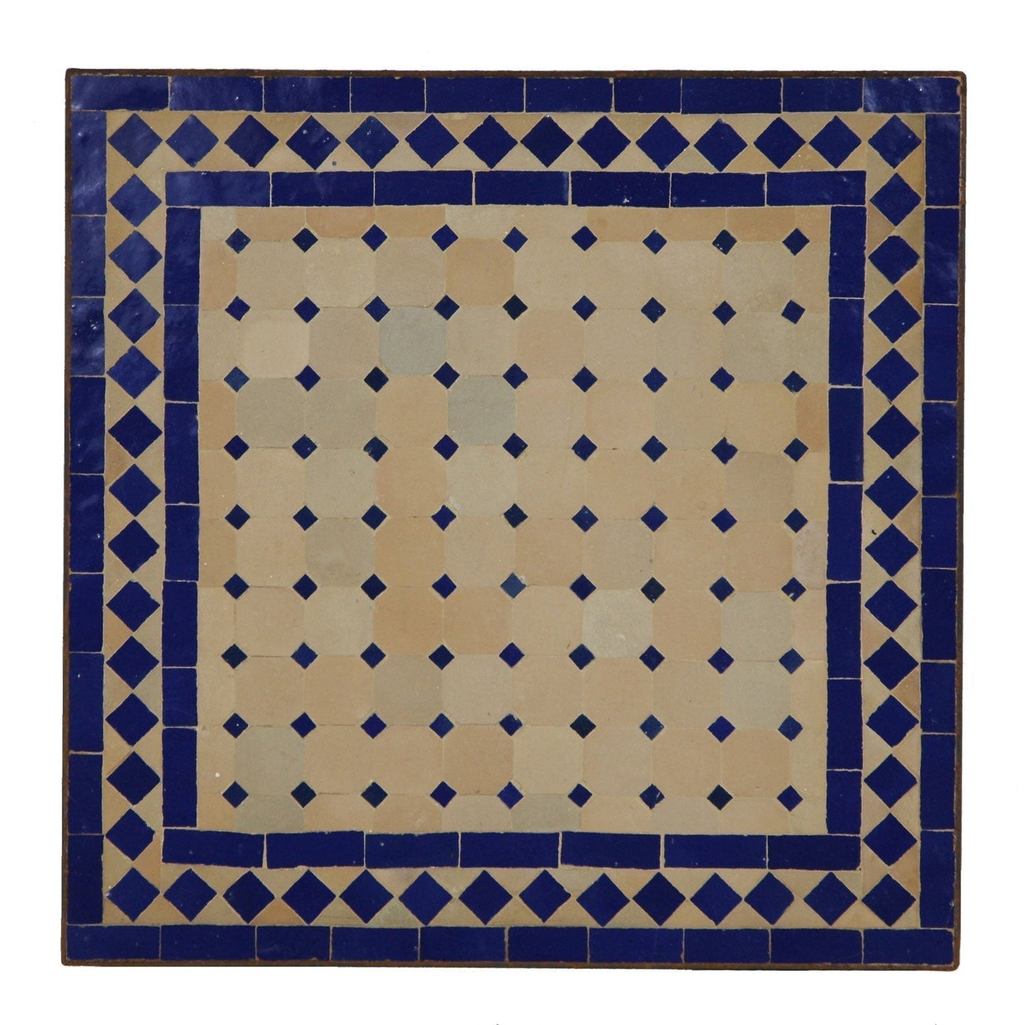 Mosaic Table 60x60 Blue/Diamond