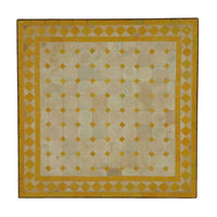 Mosaic Table 60x60 Yellow-Rhombus