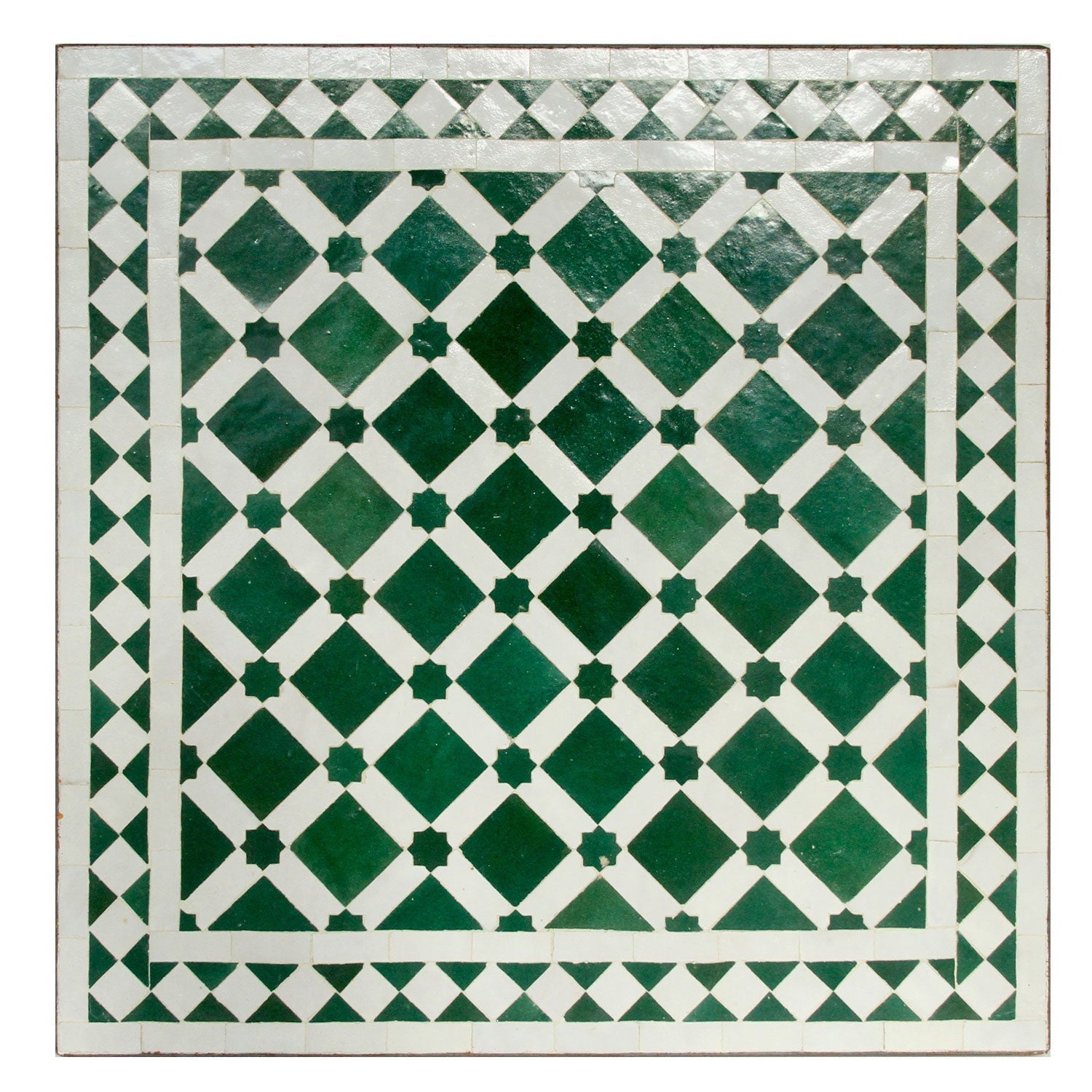 square mosaic table