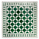 Mosaic Table 60x60 Green White Glazed