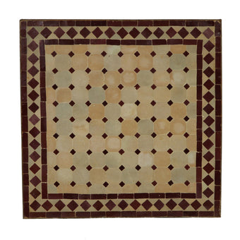 compare product Mosaic table 60x60 Bordeaux/Diamond