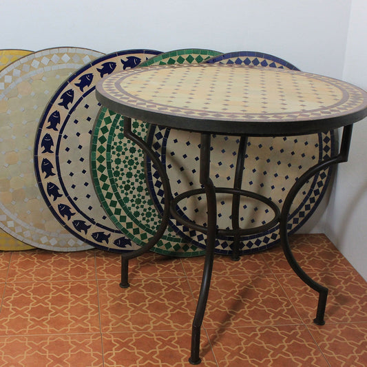 Mosaic Table D80 Ankabut Yellow