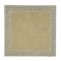 Mosaic Table 80x80 White Diamond