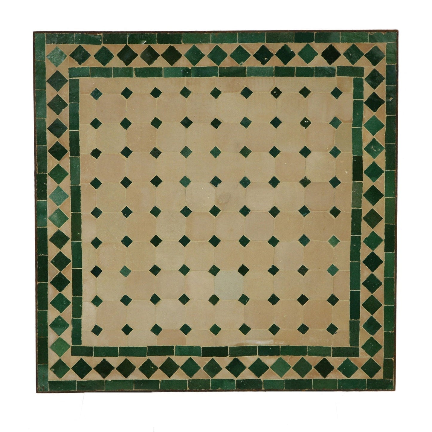 Mosaic Table 45x45 Green-Rhombus