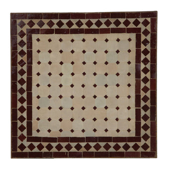 compare product Mosaic table 45x45 Bordeaux diamond