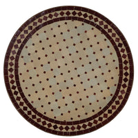 Mosaic Table D100 Bordeaux/Diamond