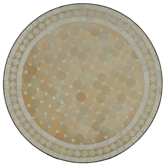 Mosaic Table D120 White-Rhombus
