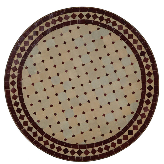 Mosaic Table D60 Brown-Rhombus