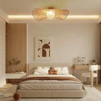 Waving Bamboo Ball Ceiling Lamp