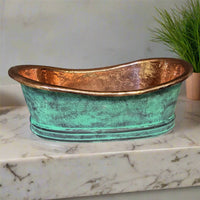 Copper Tub-Style Bathroom Sink