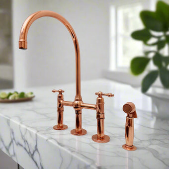 compare product Copper Bridge Kitchen Faucet