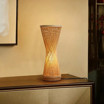 compare product Twisted Bamboo Floor Lamp