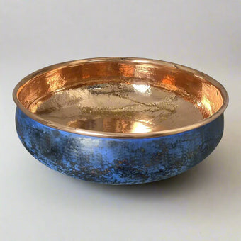 compare product Copper Countertop Basin Blue Patina