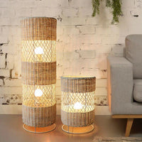Handcrafted Rattan Floor Lampshade - Natural Lighting for Cozy & Stylish Interiors