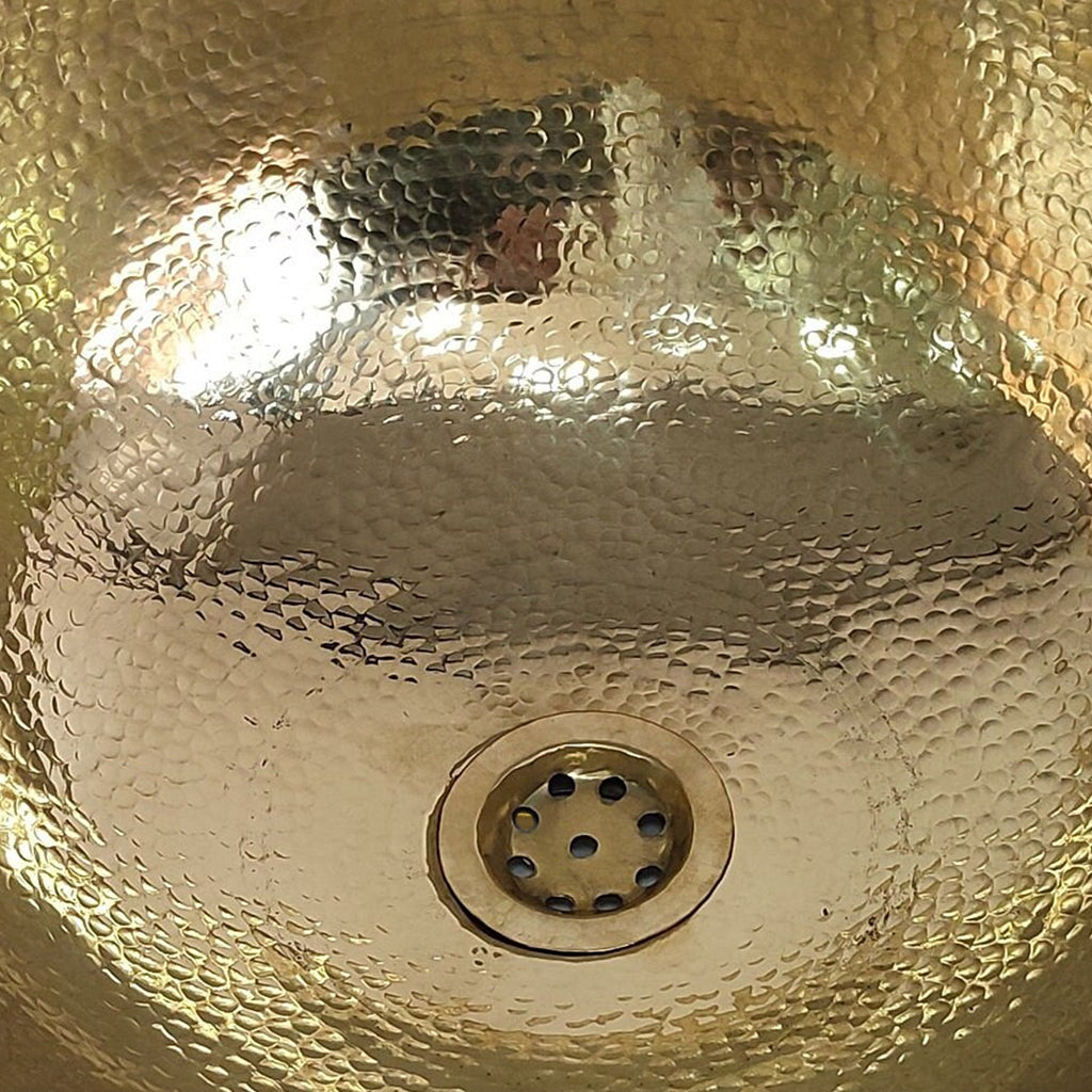 Double Skin Oval Brass Basin