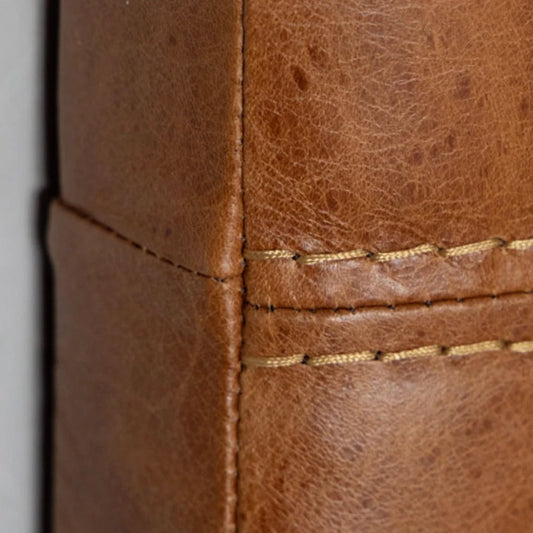 Stitched Leather Headboard - Custom Made