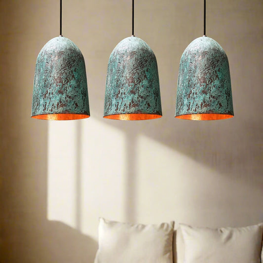 Copper Pendant Lamp - Set Of 3