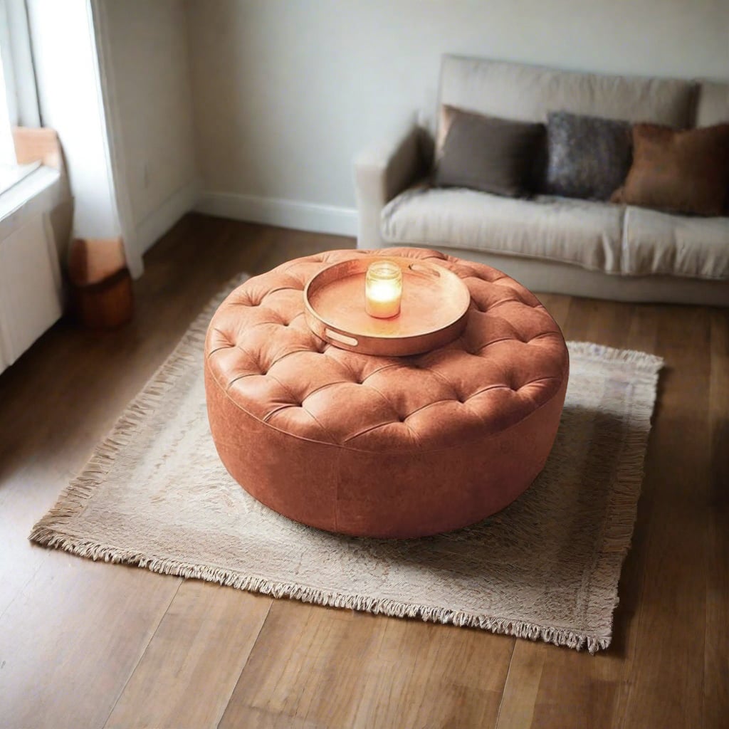 Ottomans & Poufs LEATHER