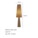 wabi sabi floor corner lamp