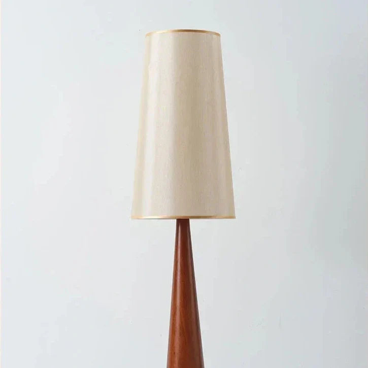 Wabi-Sabi Solid Wood Floor Lamp-Corner Standing Light for Living Room, Bedroom & Cafe Decor
