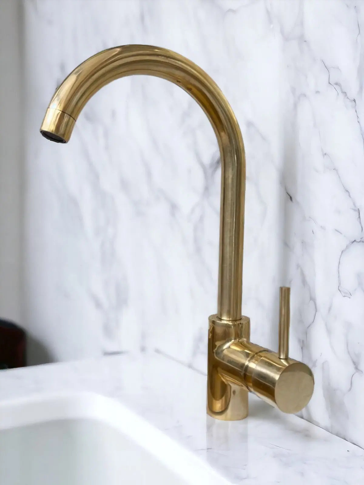 Unlacquered Brass , Mixer Lever Handles, Bathroom and Kitchen Faucet #03