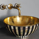 Handcrafted Wood & Brass Vessel Sink