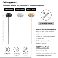 Vintage Rattan Pendant Light